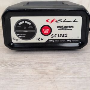 Schumacher SC1282 10 Amp Battery Charger & 2 Amp Maintainer Automatic Tested